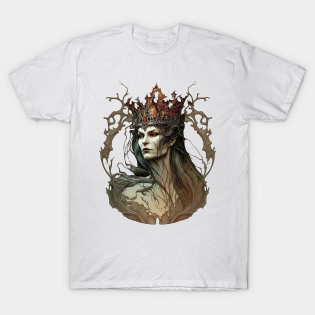 The Evil Queen, Grimhilde, from Snow White and the Seven Dwarves T-Shirt by YeCurisoityShoppe